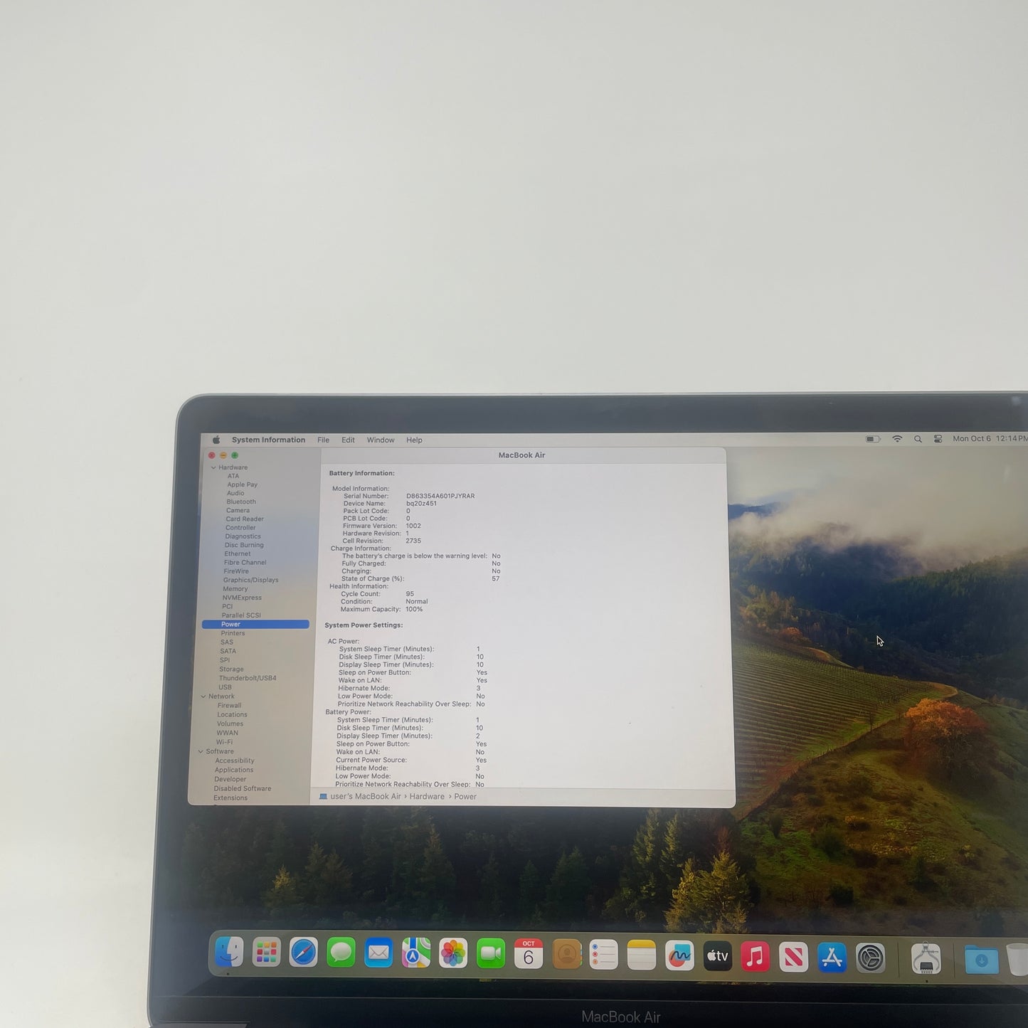 2020 Apple MacBook Air 13.3" M1 8C GPU 3.2GHz 8GB RAM 256GB SSD MGN73HN/A