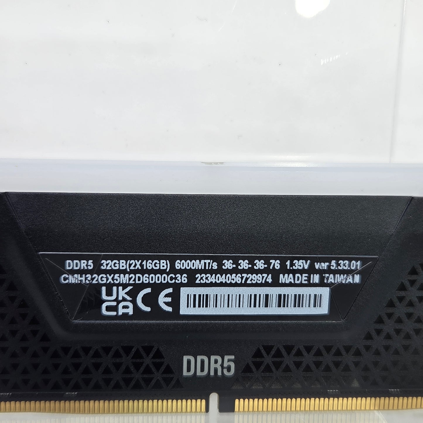 Corsair Vengeance 32GB (2x16GB) RAM DDR5 6000MT/s CMH32GX5M2D6000C36