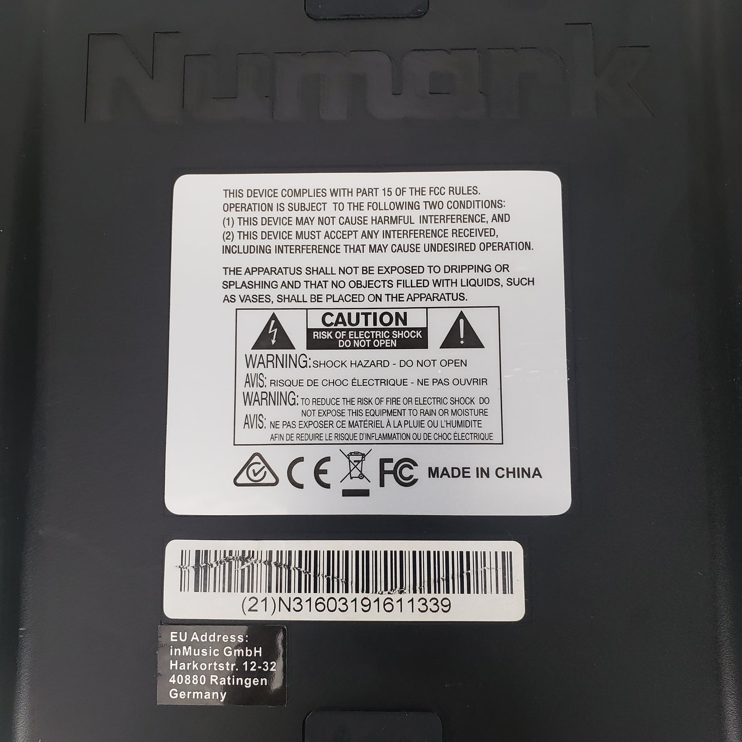 Numark Mixtrack 3 Dual-Deck USB MIDI DJ Controller MT3