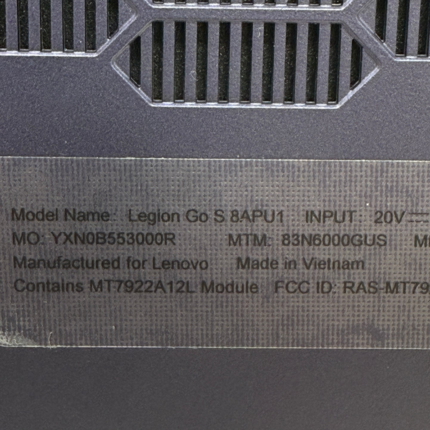 Lenovo Legion Go S with SteamOS 8" AMD Ryzen Z1 Extreme 32GB 512GB Black