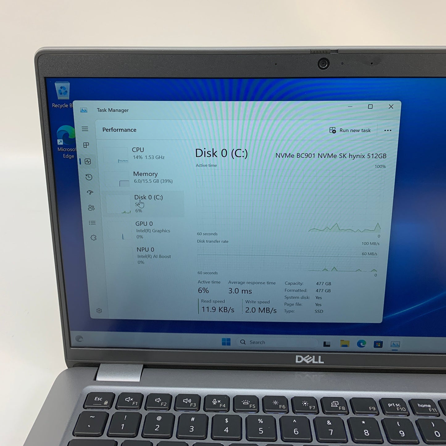 Dell Latitude 5450 14" Ultra 5 135H 2.1GHz 16GB RAM 512GB SSD