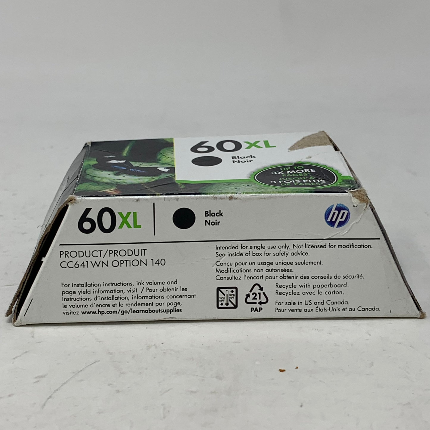 New HP 60XL HP 901 Black Ink Cartridge
