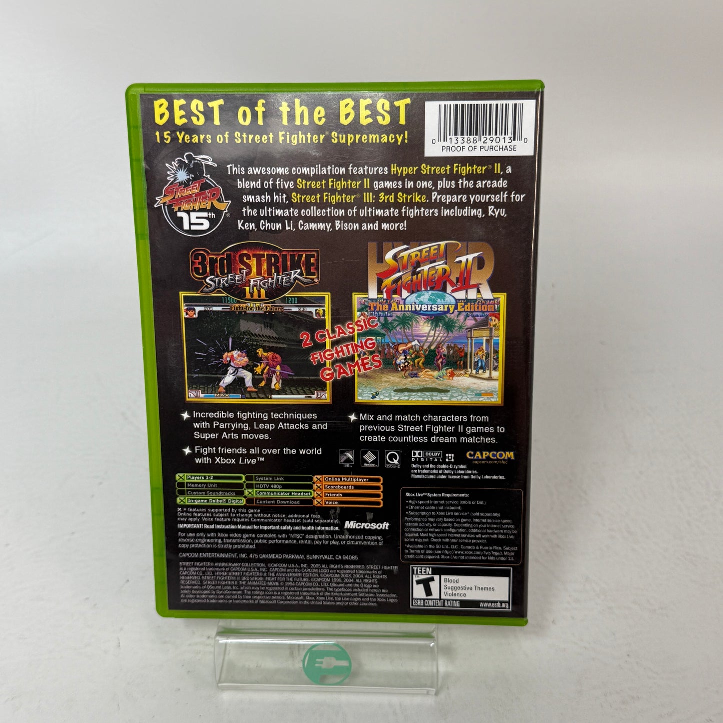Street Fighter Anniversary Collection (Microsoft Xbox, 2005)