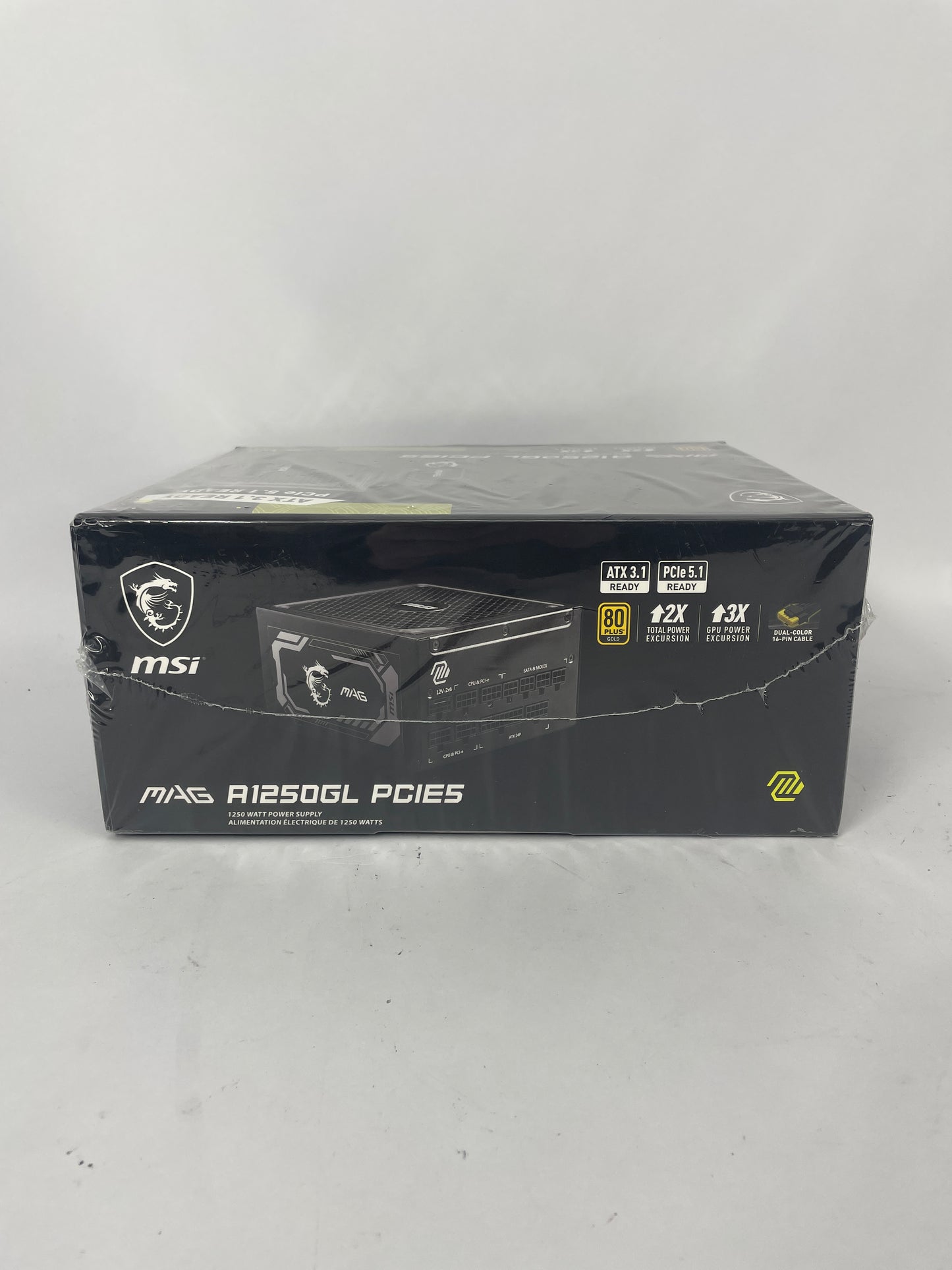 New MSI MAG A1250GL PCIE5 1250W Power Supply 80+ Gold Fully Modular PSU ATX 3.1