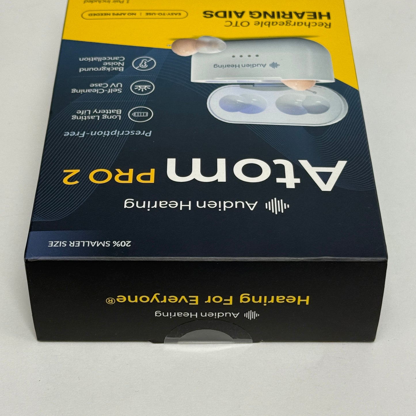 New Audien Atom Pro 2 Wireless Rechargeable OTC Hearing Aid