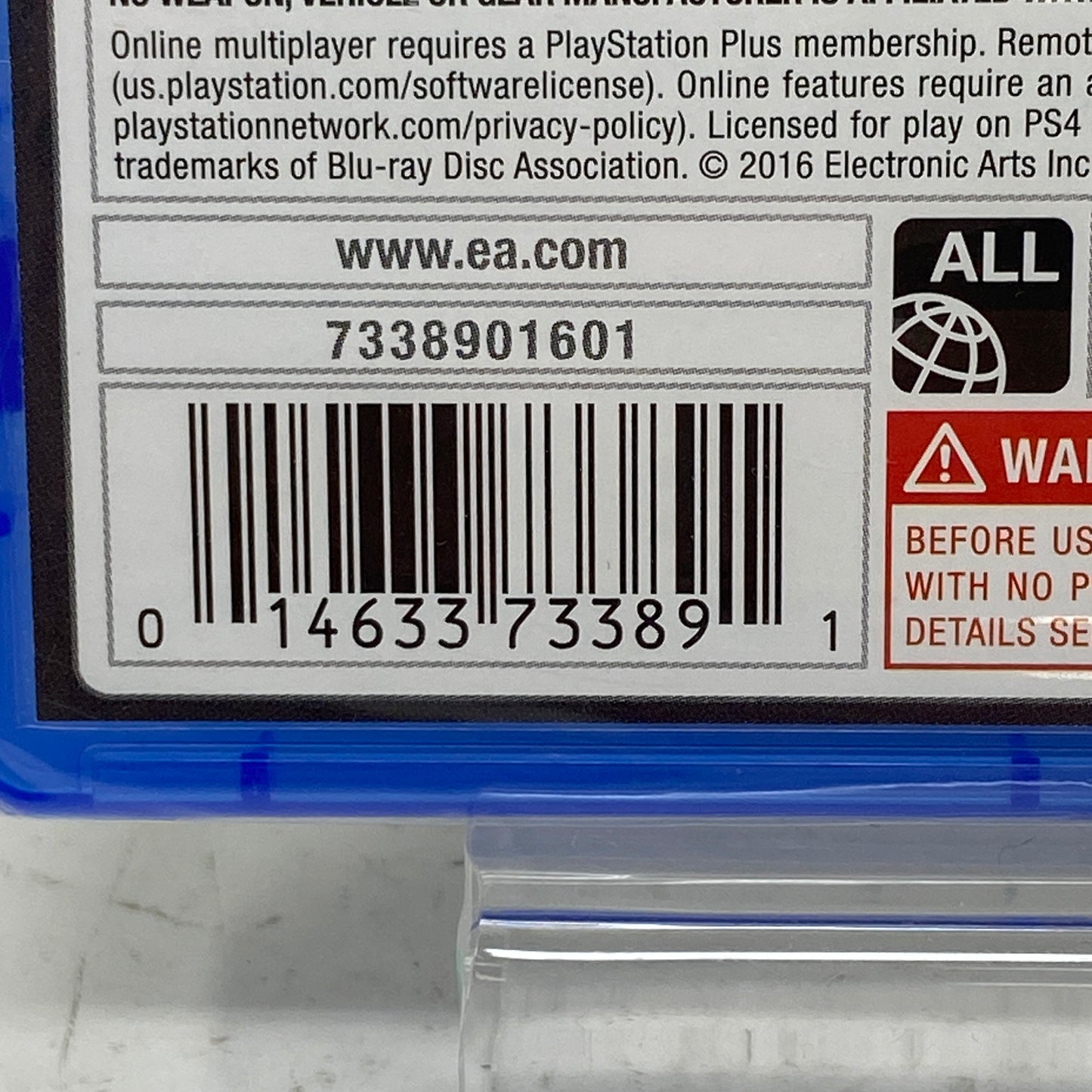 New Battlefield 1 (Sony PlayStation 4 PS4, 2016)