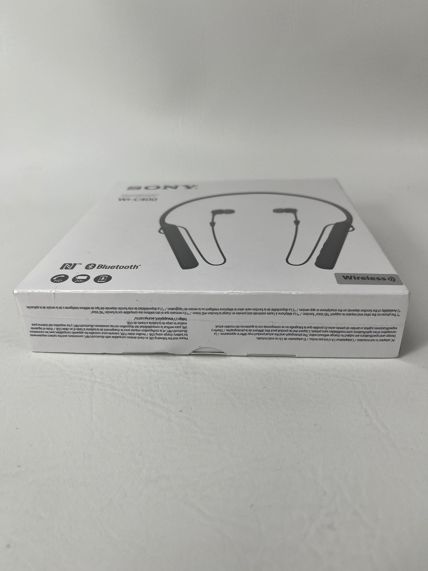 New Sony WI-C400 Wireless Stereo Headset Black/Beige WIC400/B