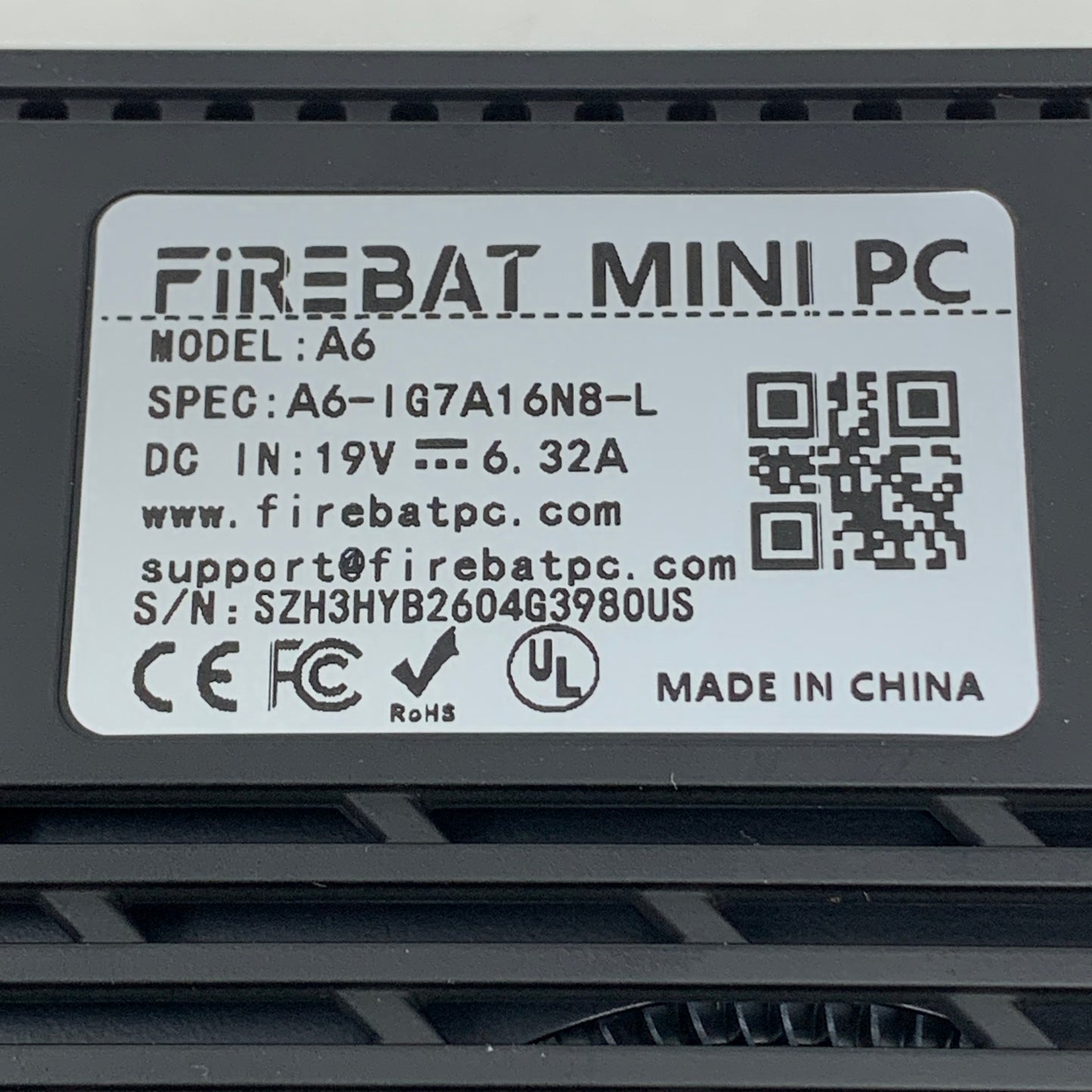 FireBat A6 AMD Ryzen 7 7735HS 3.20 Ghz Mini Gaming PC 512GB SSD 16GB Ram