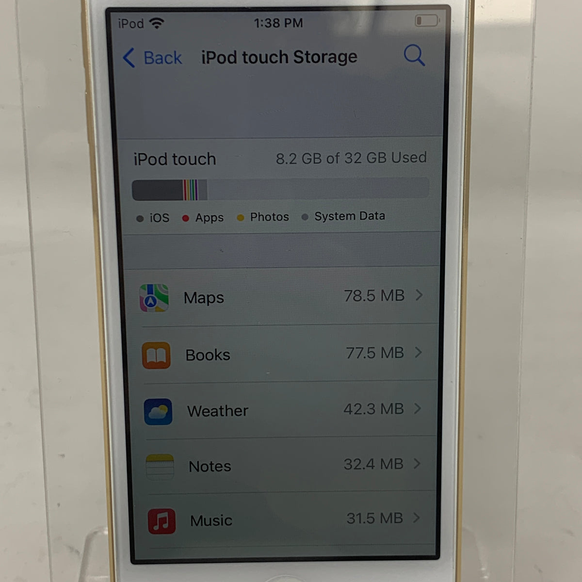 Apple iPod Touch 7th Gen 32GB Gold MVHT2LL/A