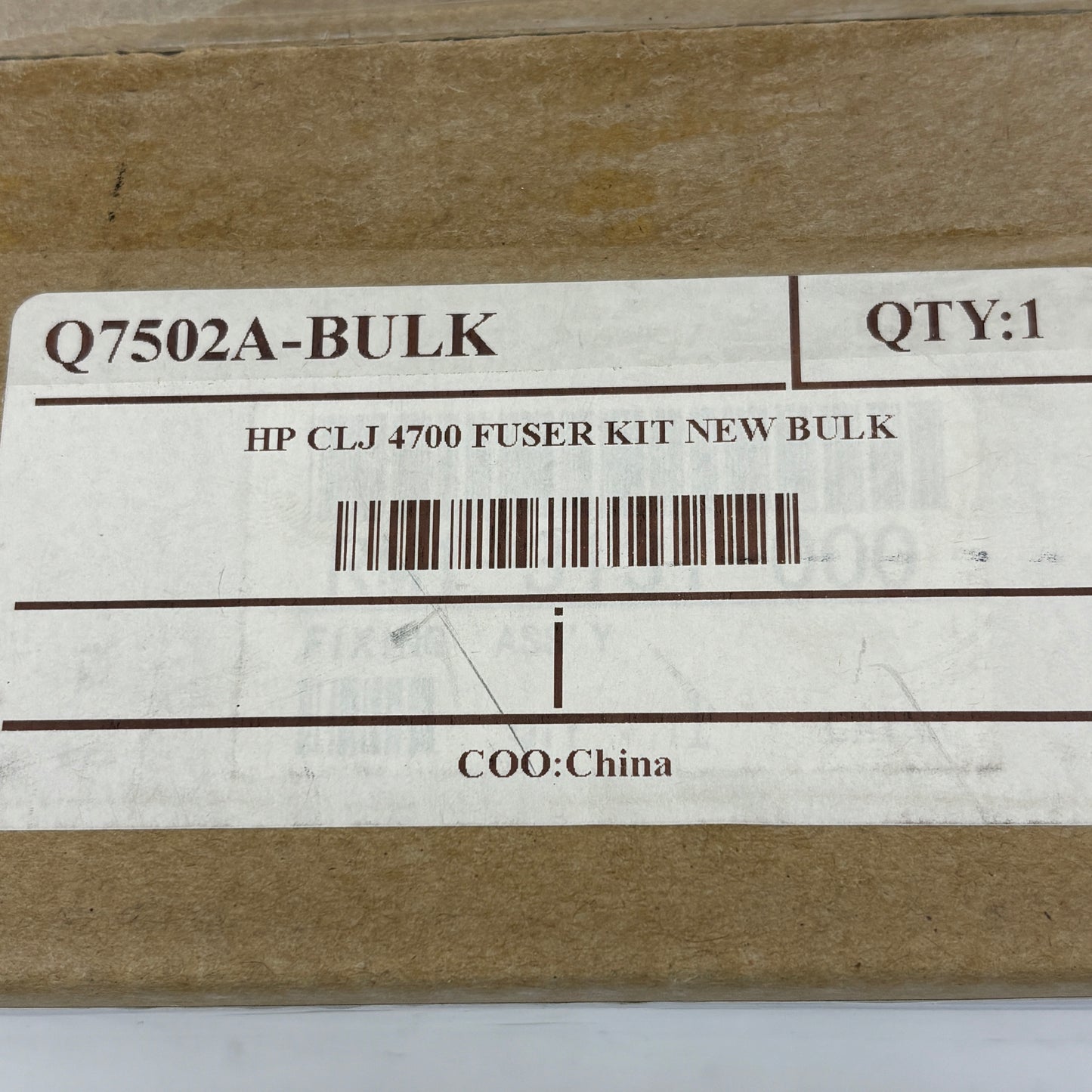 NEW HP Q7502A Fuser Kit OEM 110V LaserJet 4700 4730 CP4005 Maintenance Part