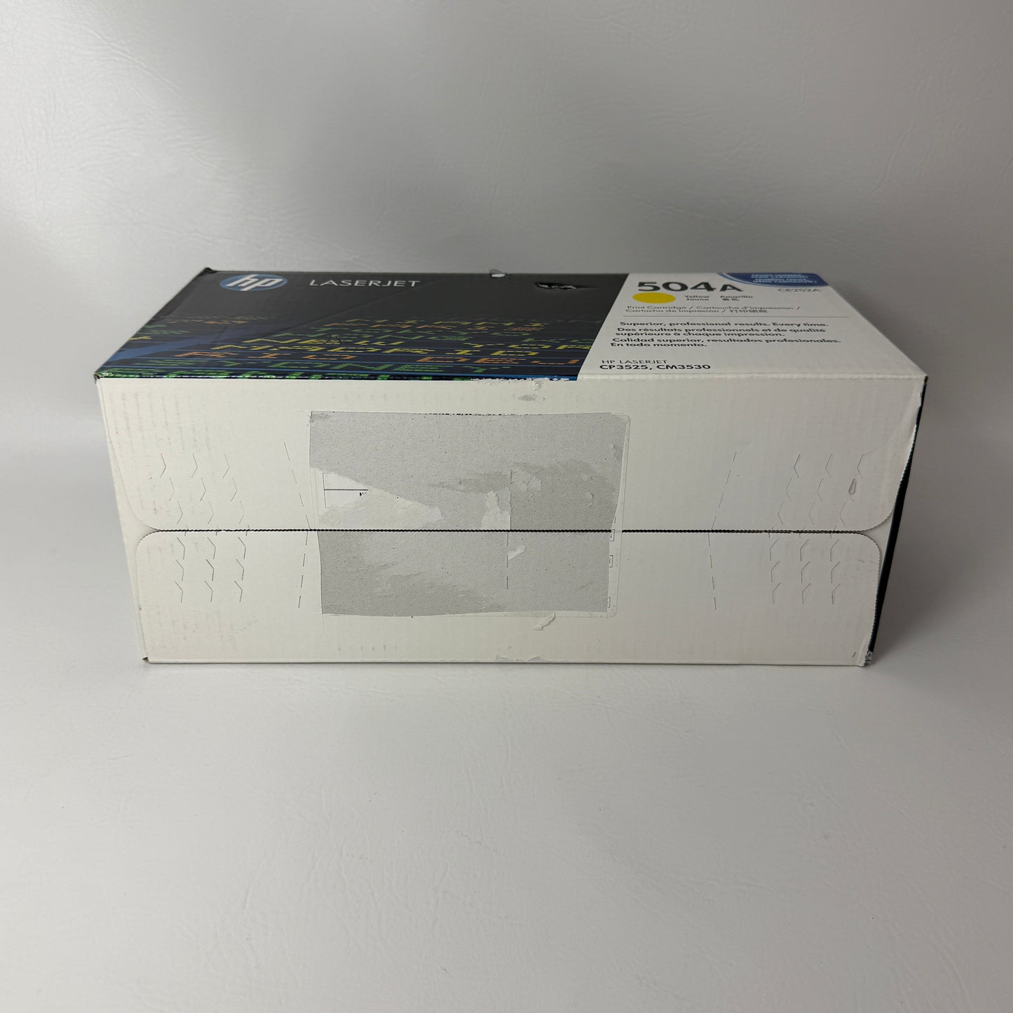 New HP LaserJet 504A Yellow Print Cartridge w/ ColorSphere Toner CE252A