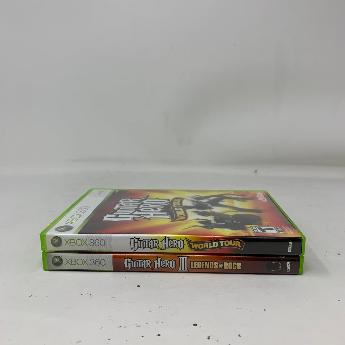 Lot of 2 Microsoft Xbox 360 Games Guitar Hero 3 III & World Tour