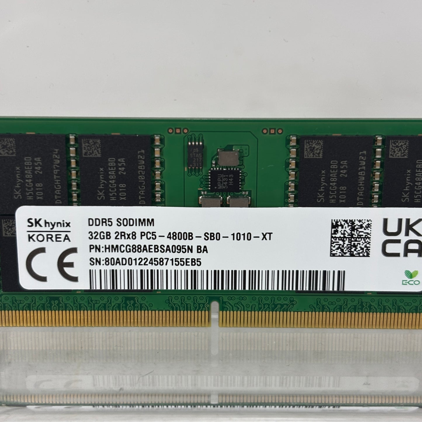 SK Hynix PC5-4800B-SB0 32GB (1x32GB) RAM DDR5 4800MHz HMCG88AEBSA095N BA