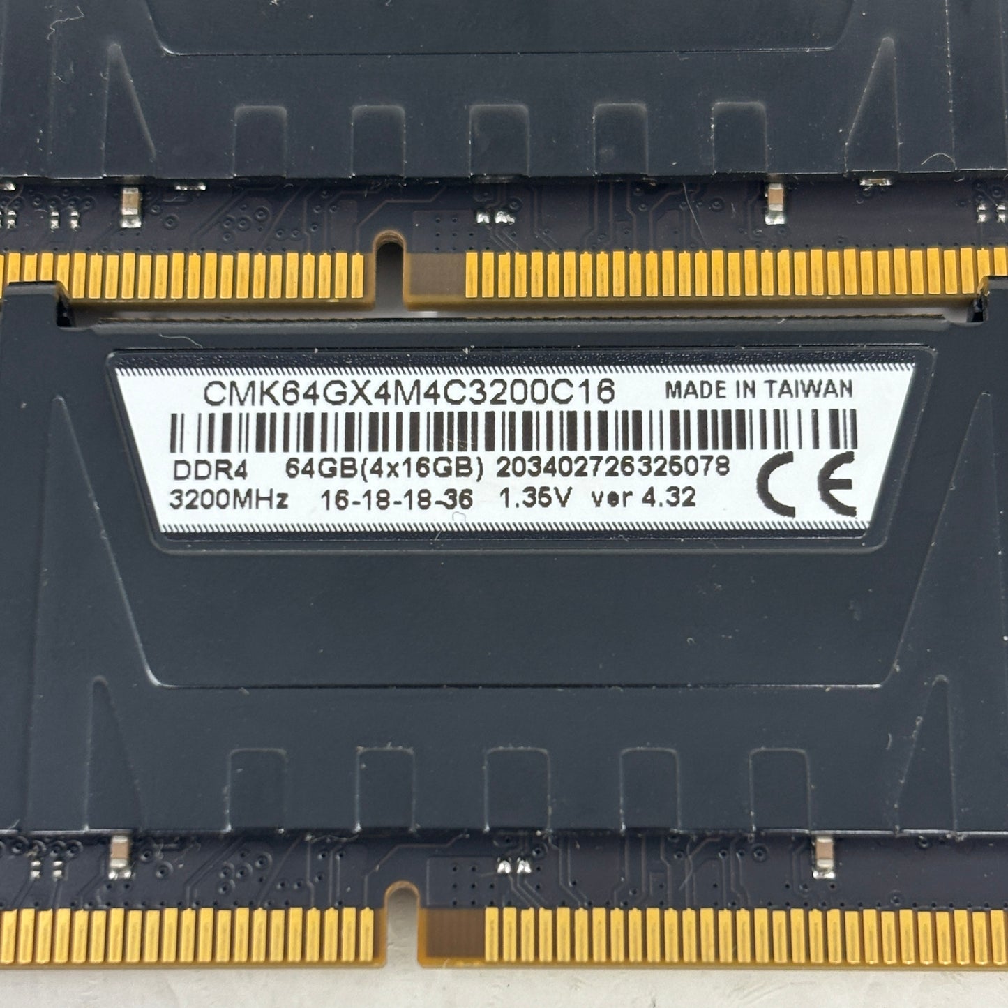 Corsair Vengeance LPX 64GB (4x16GB) RAM DDR4 3200MHz CMK64GX4M4C3200C16