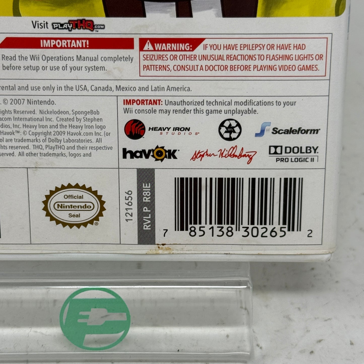 SpongeBob's Truth or Square (Nintendo Wii, 2009)