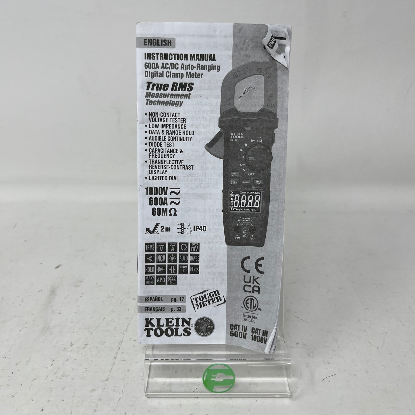 Klein Tools Cl710 Digital Clamp Meter CL220