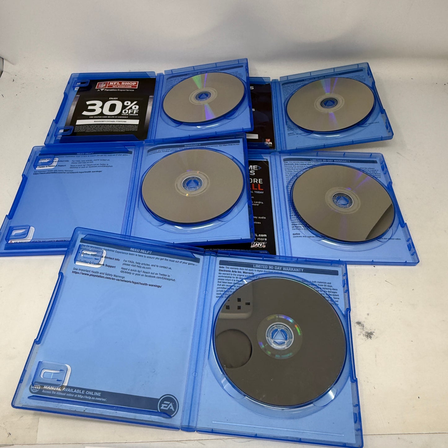 Lot of 5 Games Sony PlayStation 4 PS4- Madden