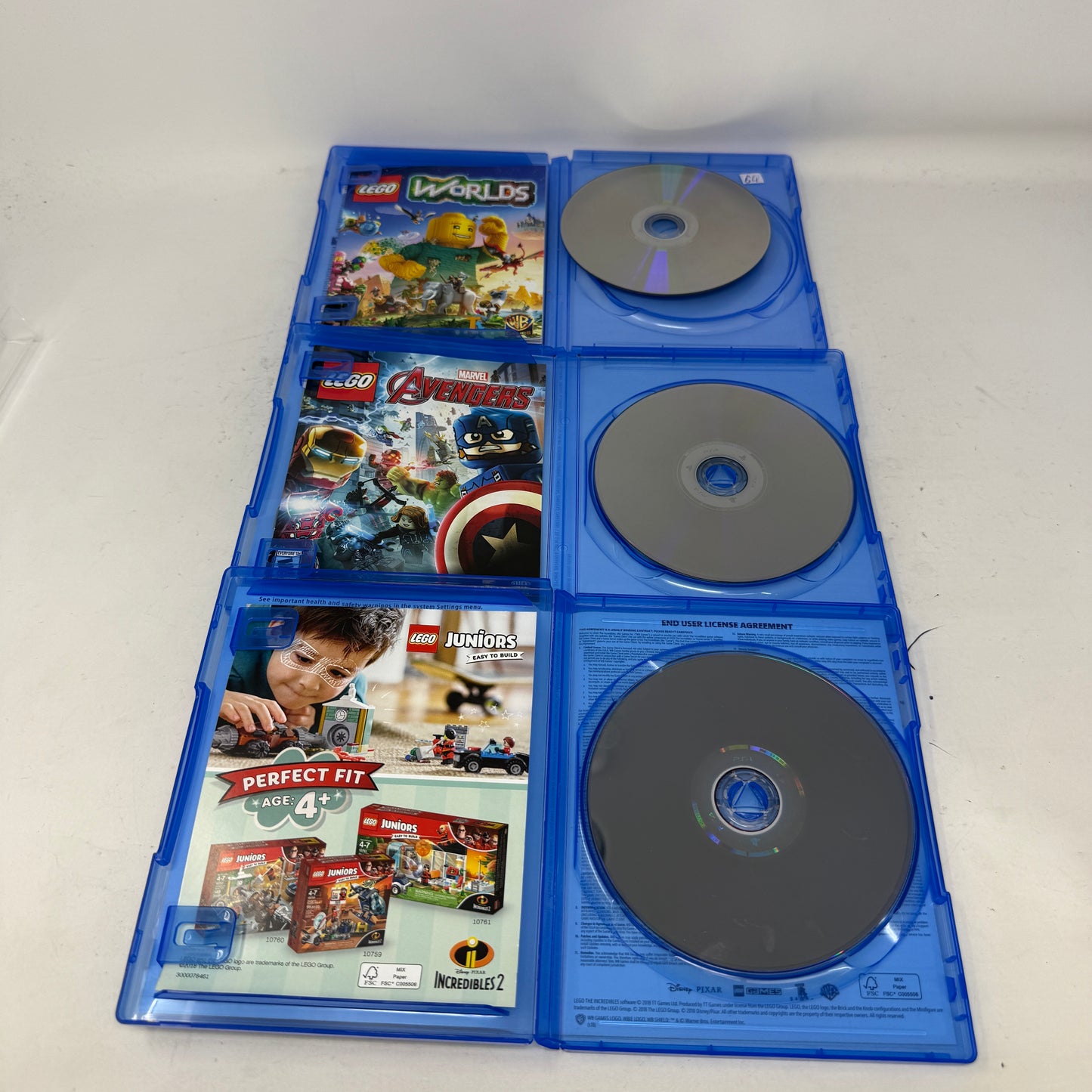 Lot of 3 Sony PlayStation 4 PS4 Games- Lego