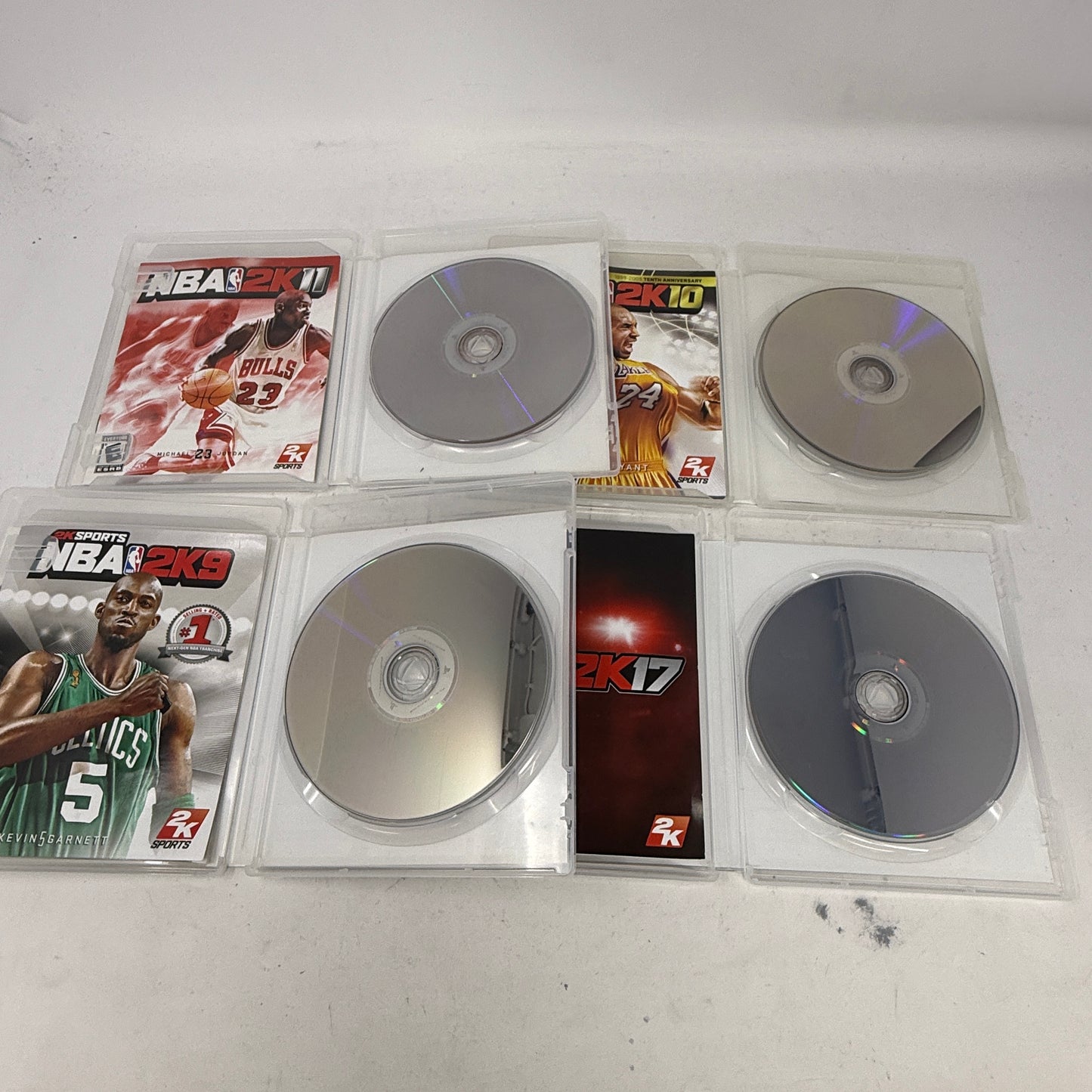 Lot of 4 Games Sony PlayStation 3 PS3 NBA 2K09, 2K10, 2K11, 2K17