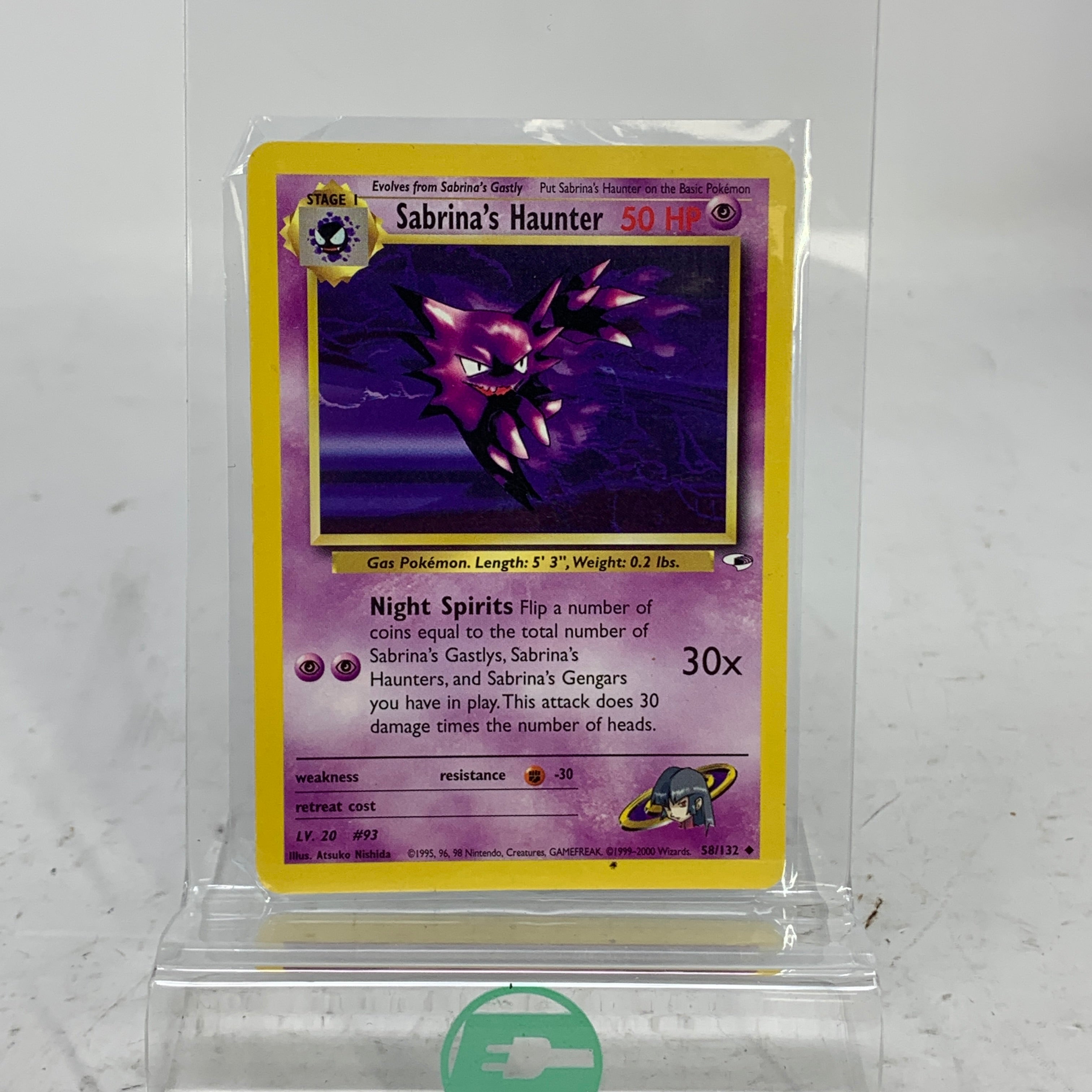 Pokemon Trading Card Game Gym Heroes Uncommon Sabrina's Haunter #58 Pokemon Trading Card Game Gym Heroes Uncommon Sabrina's Haunter #58
