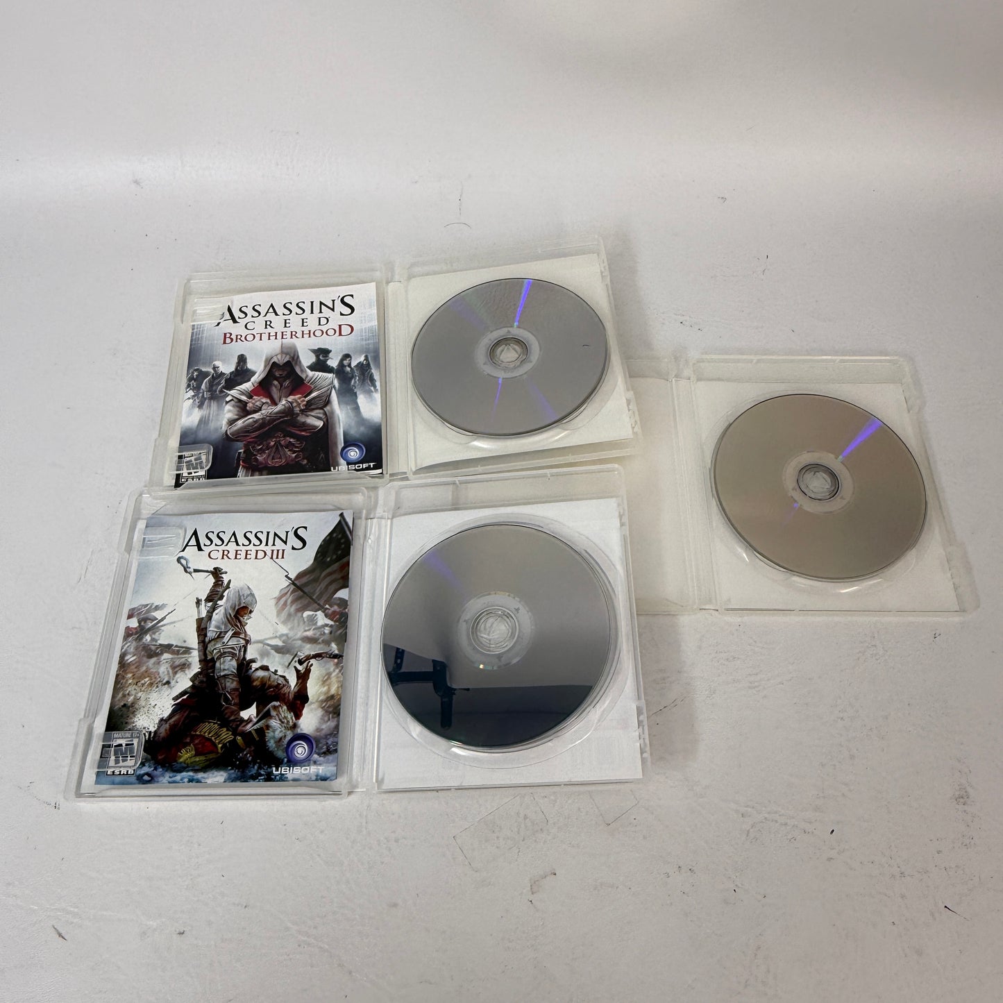 Assassin's Creed Trilogy PS3 Lot - II, Brotherhood, III - PlayStation 3 Games