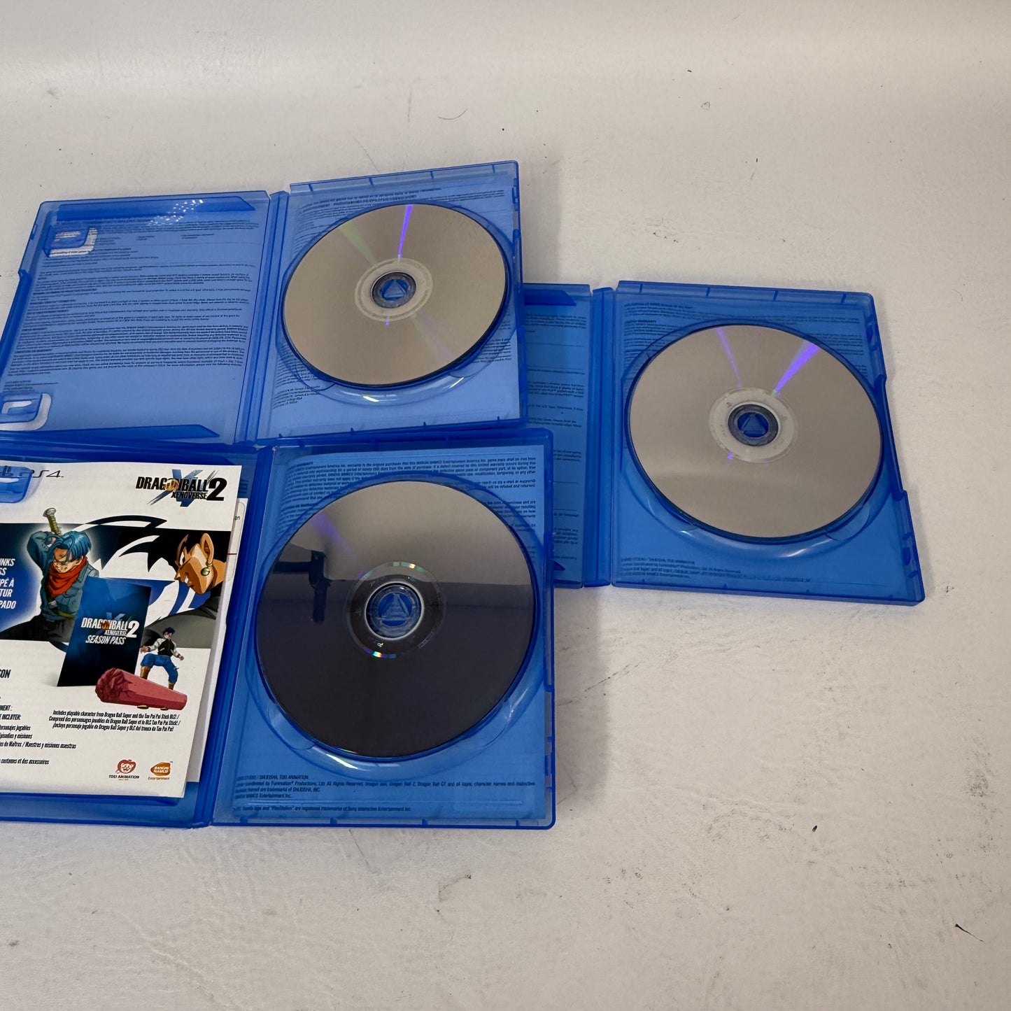 Lot of 3 Sony PS4 Dragon Ball Games Dragon Ball Z Kakarot FighterZ Xenoverse 2 Deluxe