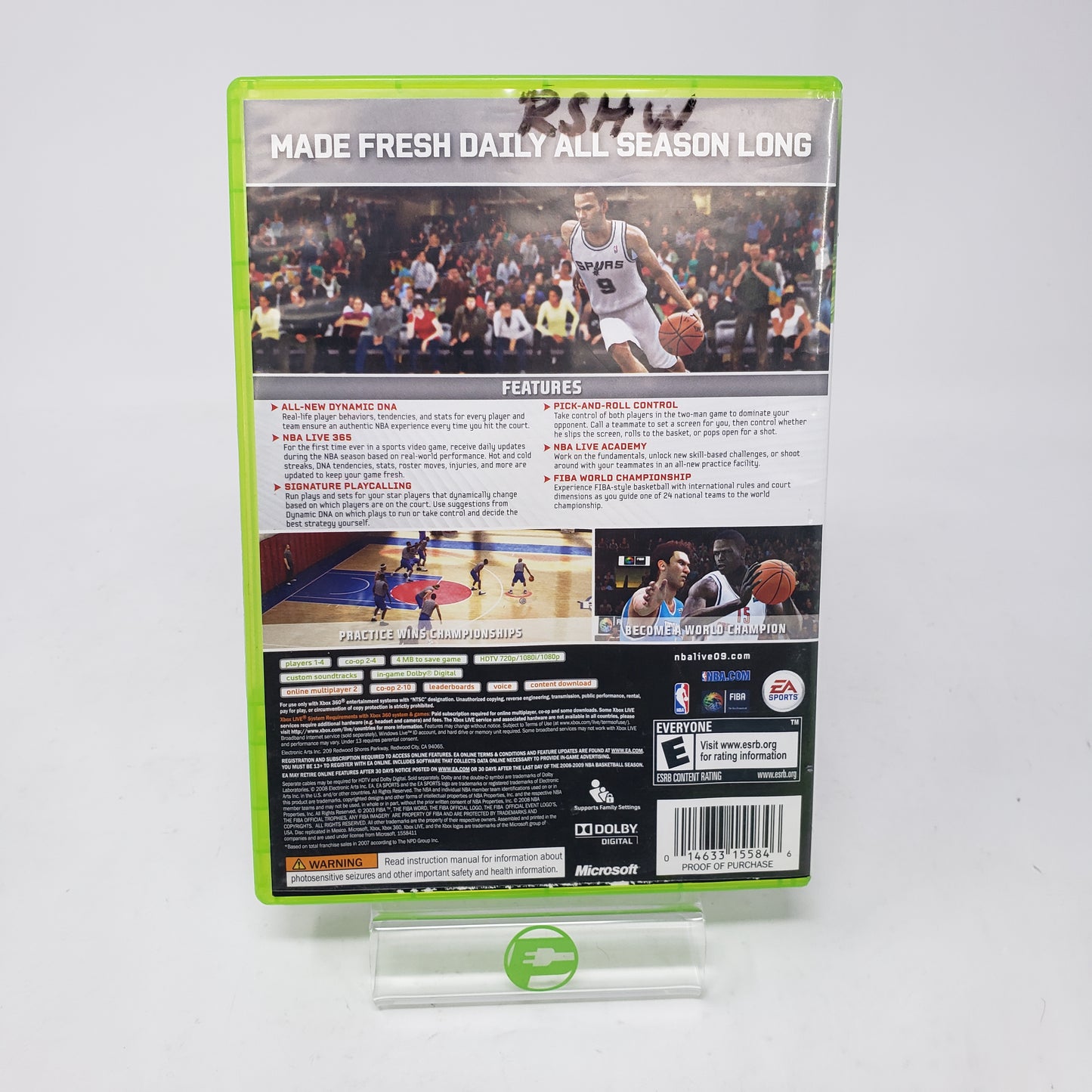 NBA Live 09 (Microsoft Xbox 360, 2008)