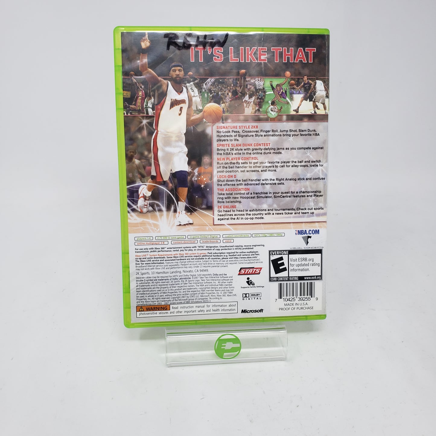 NBA 2K8 (Microsoft Xbox 360, 2007)