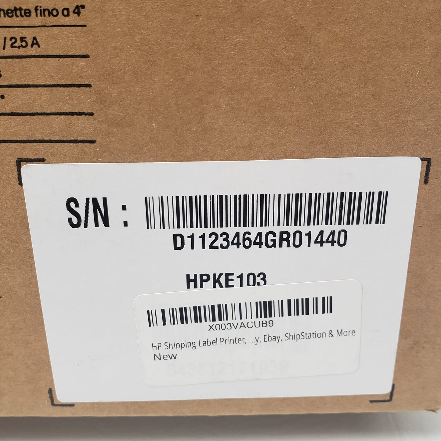 HP Label Printer KE103