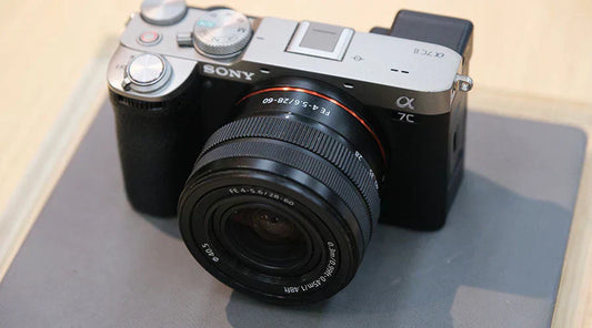 Mirrorless digital camera displayed during resale evaluation at PayMore Springfield