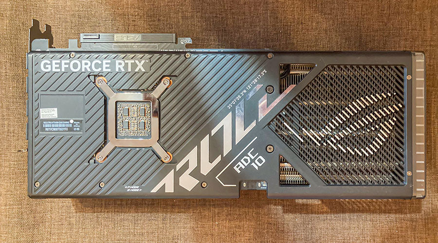 High-end graphics card displayed during resale evaluation at PayMore Springfield