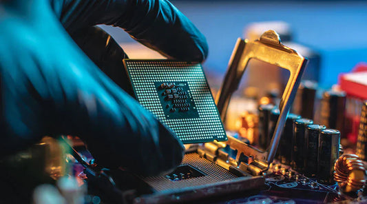 High-end CPU displayed during resale evaluation at PayMore Springfield
