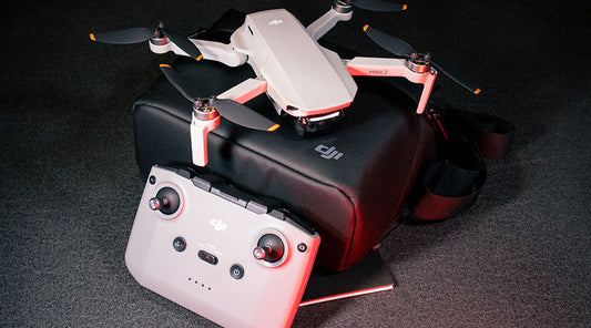 DJI drone displayed during resale evaluation at PayMore Springfield