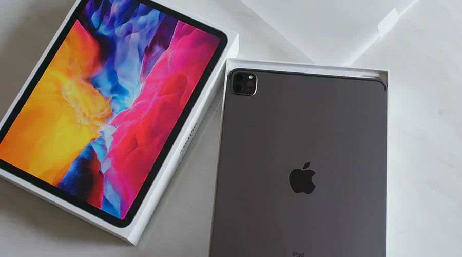 iPad displayed during resale evaluation at PayMore Springfield