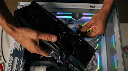 Selection of refurbished AMD and NVIDIA graphics cards ready for resale