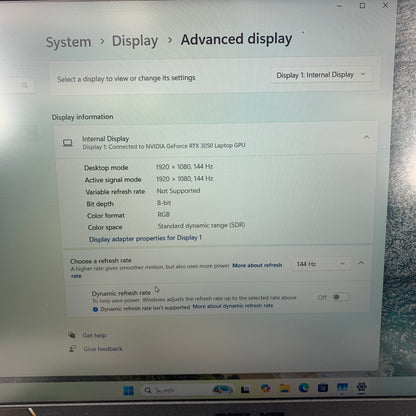 Asus TUF A15 G834 18" Ryzen 7 7435HS 3.1GHz 8GB RAM 512GB SSD GeForce RTX 3050