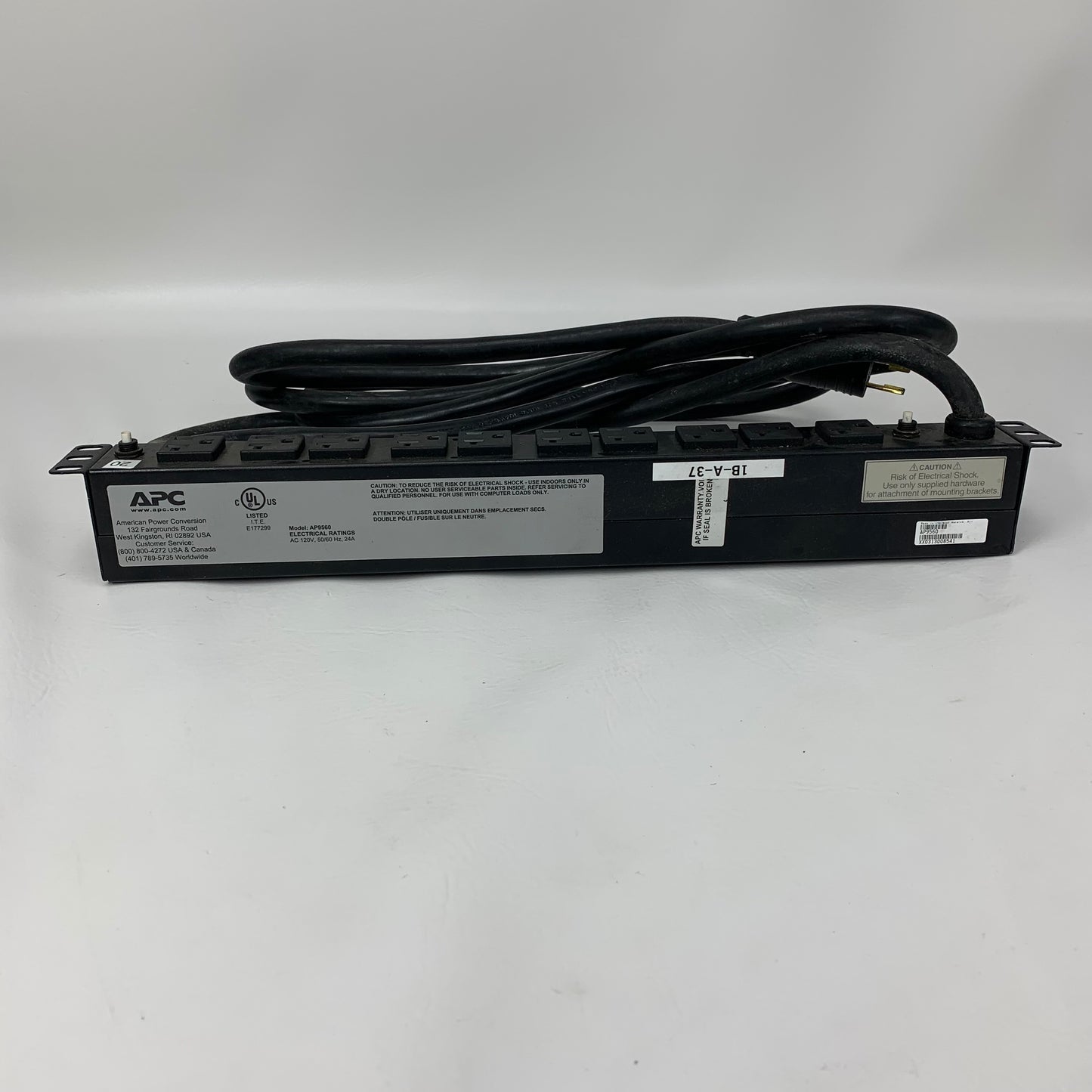 APC Rack PDU AP9560 Basic 1U 30A 120V Power Distribution Unit – 10 Outlets