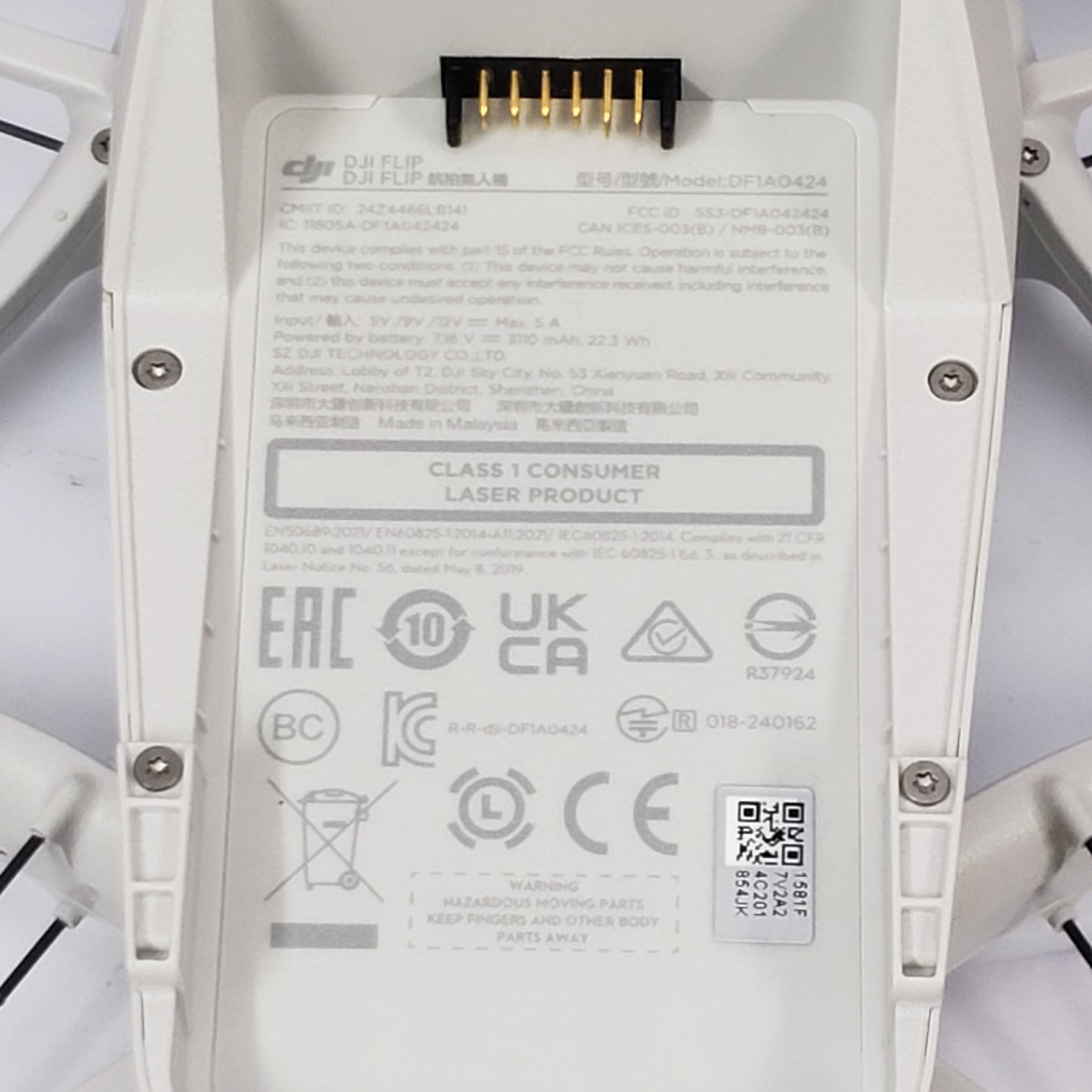 DJI Flip 4K Camera Drone w/ RC 2 Controller 2 Batteries Carry Case Bundle