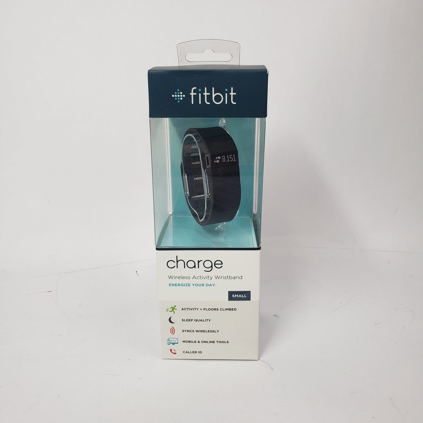 New Fitbit Charge FB404BKS Fitness Tracker Activity Sleep Wristband Black