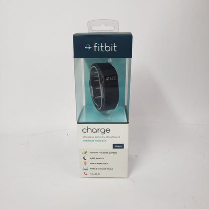 New Fitbit Charge FB404BKS Fitness Tracker Activity Sleep Wristband Black
