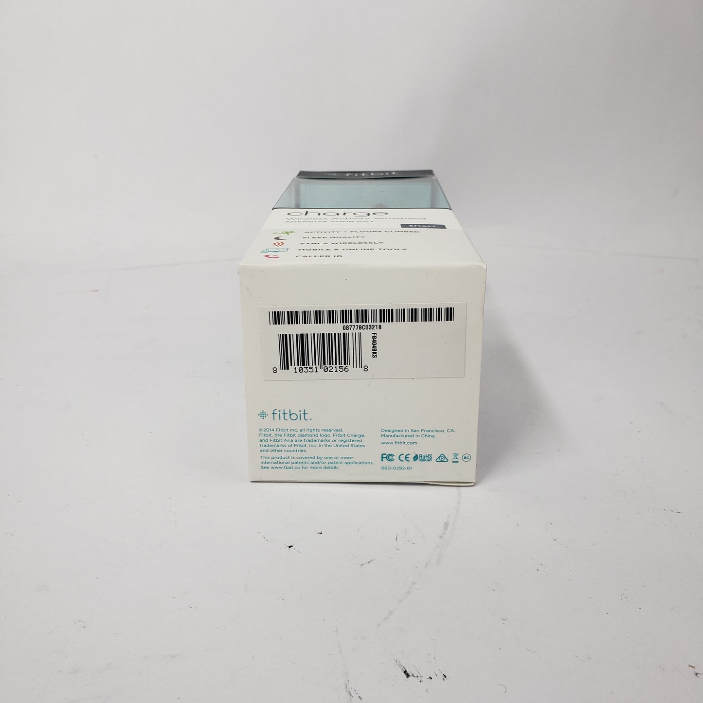 New Fitbit Charge FB404BKS Fitness Tracker Activity Sleep Wristband Black