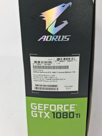Aorus Geforce GTX 1080 TI Graphic Card GV-N108TAORUS X-11GD