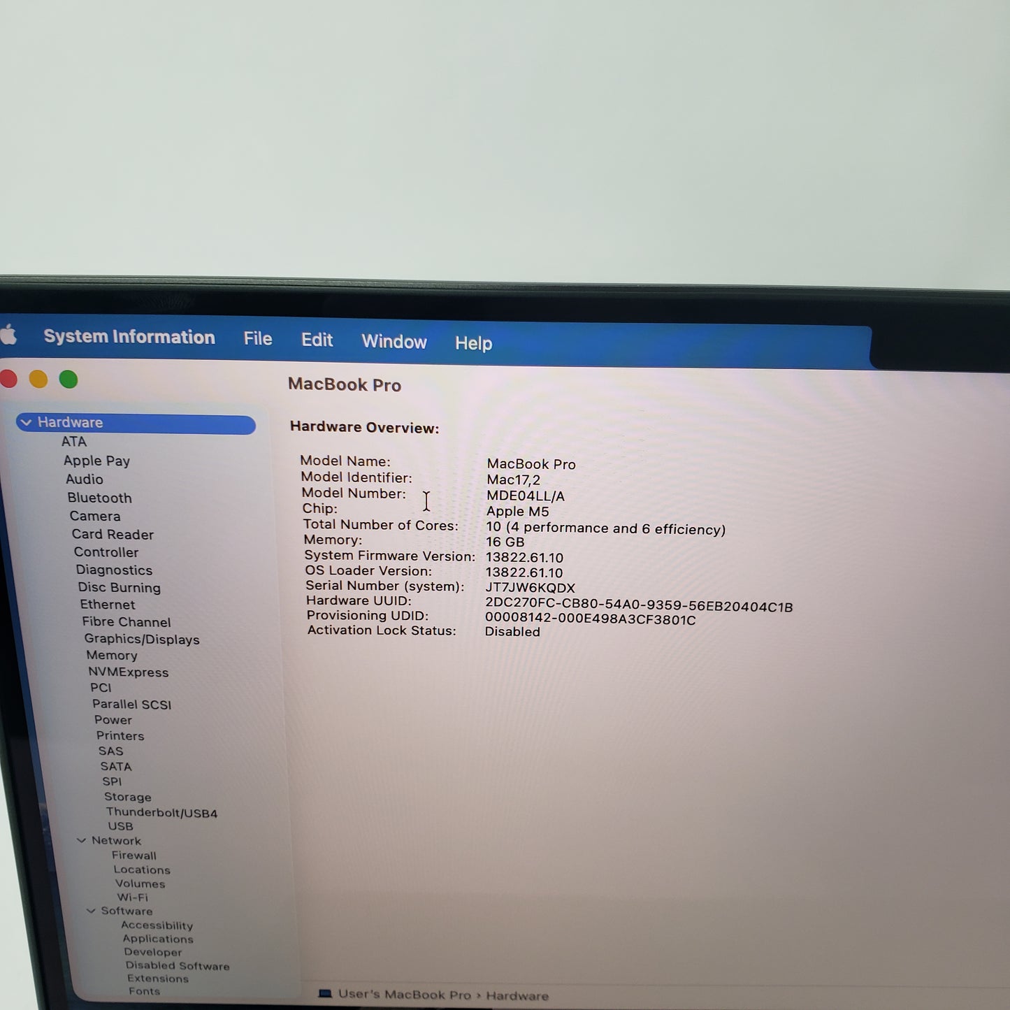 2025 Apple MacBook Pro 14" M5 10C GPU 4.61GHZ 16GB RAM 512GB SSD MDE04LL/A