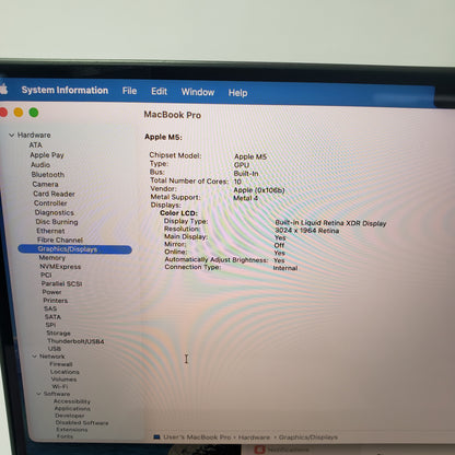 2025 Apple MacBook Pro 14" M5 10C GPU 4.61GHZ 16GB RAM 512GB SSD MDE04LL/A