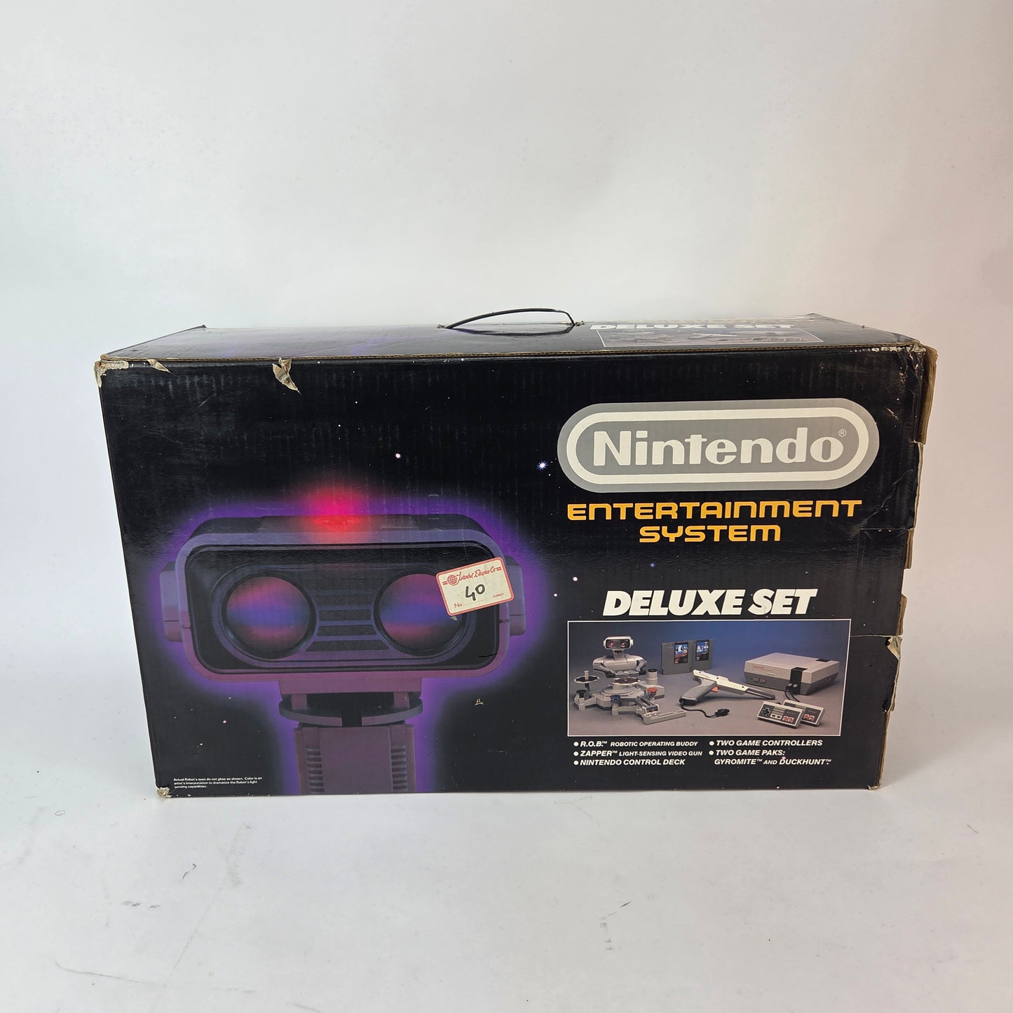 Nintendo NES Deluxe Set System Console w/ Rob the Robot CIB