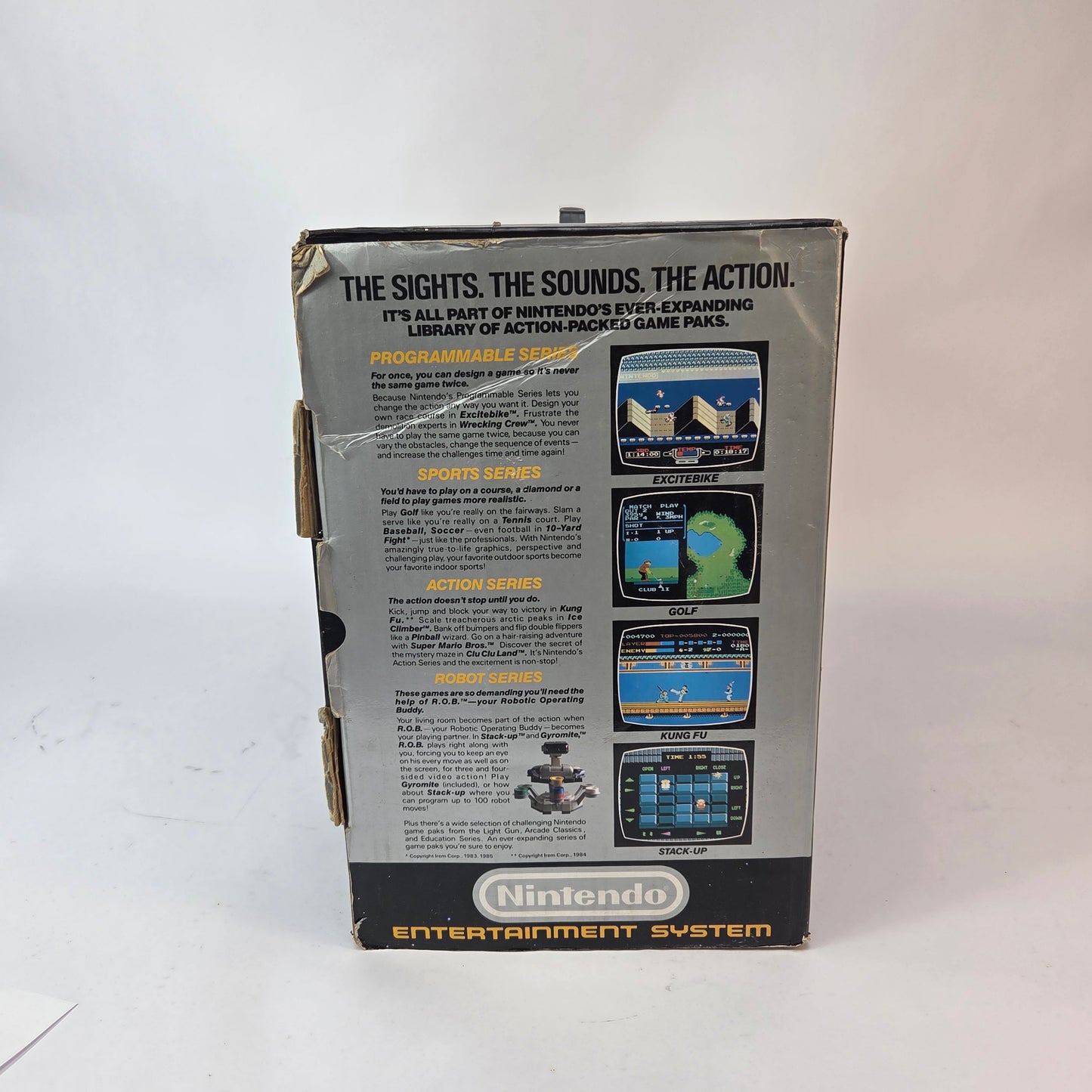 Nintendo NES Deluxe Set System Console w/ Rob the Robot CIB