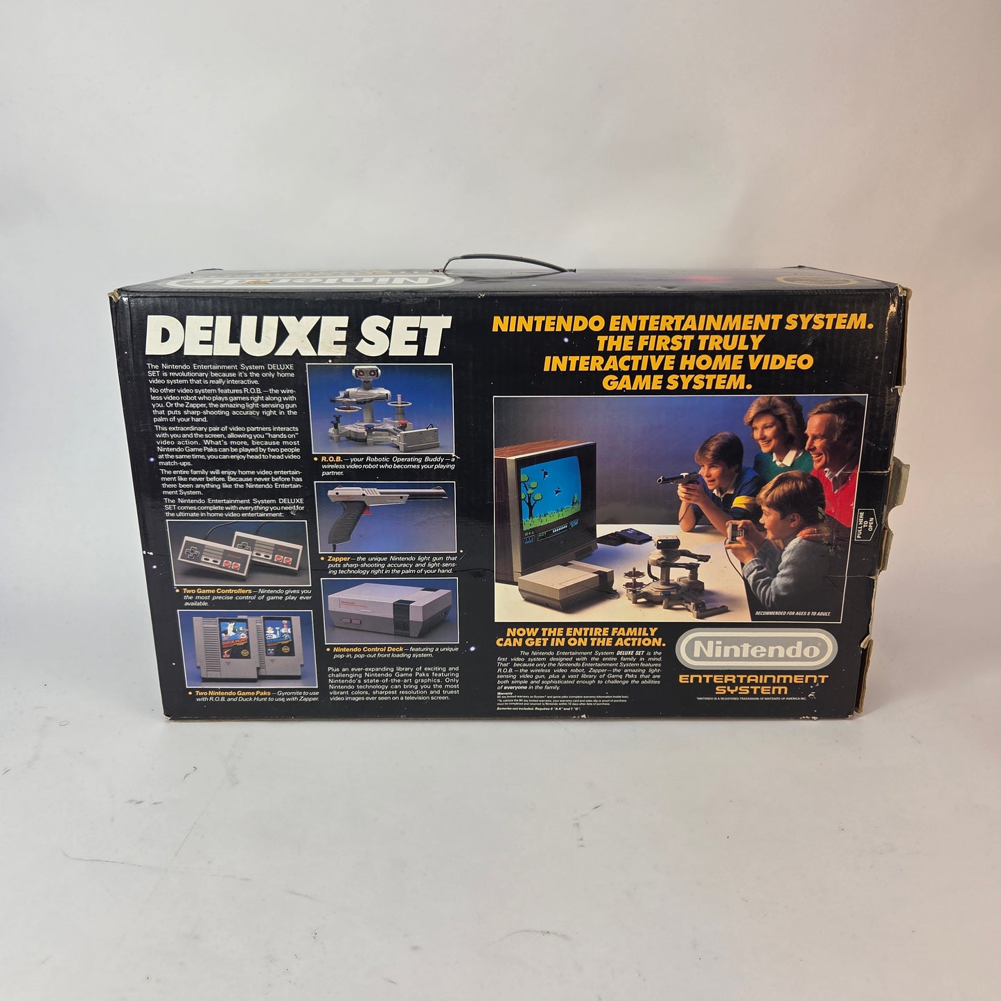 Nintendo NES Deluxe Set System Console w/ Rob the Robot CIB