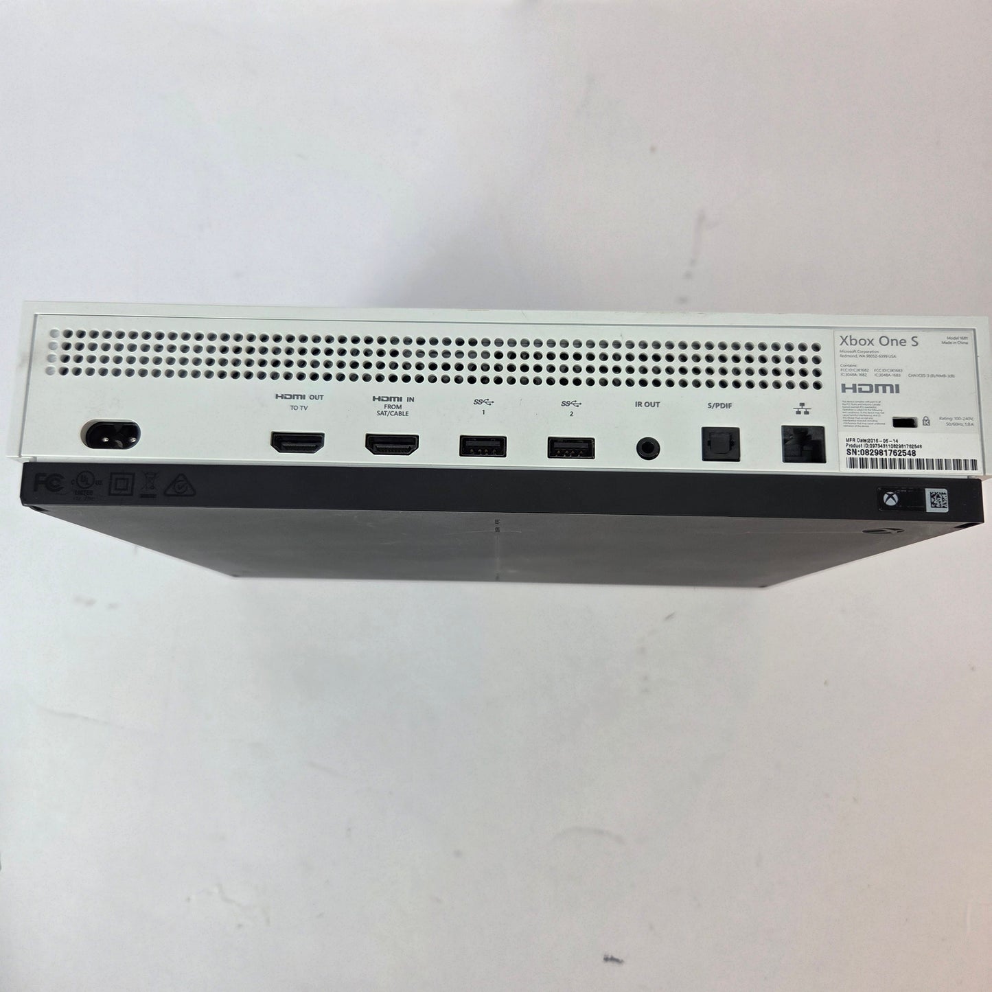 Microsoft Xbox One S 2TB Console Gaming System Only White 1681