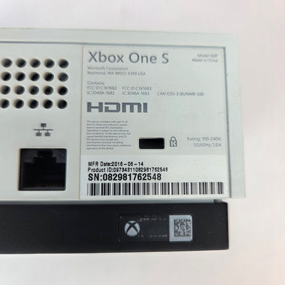 Microsoft Xbox One S 2TB Console Gaming System Only White 1681