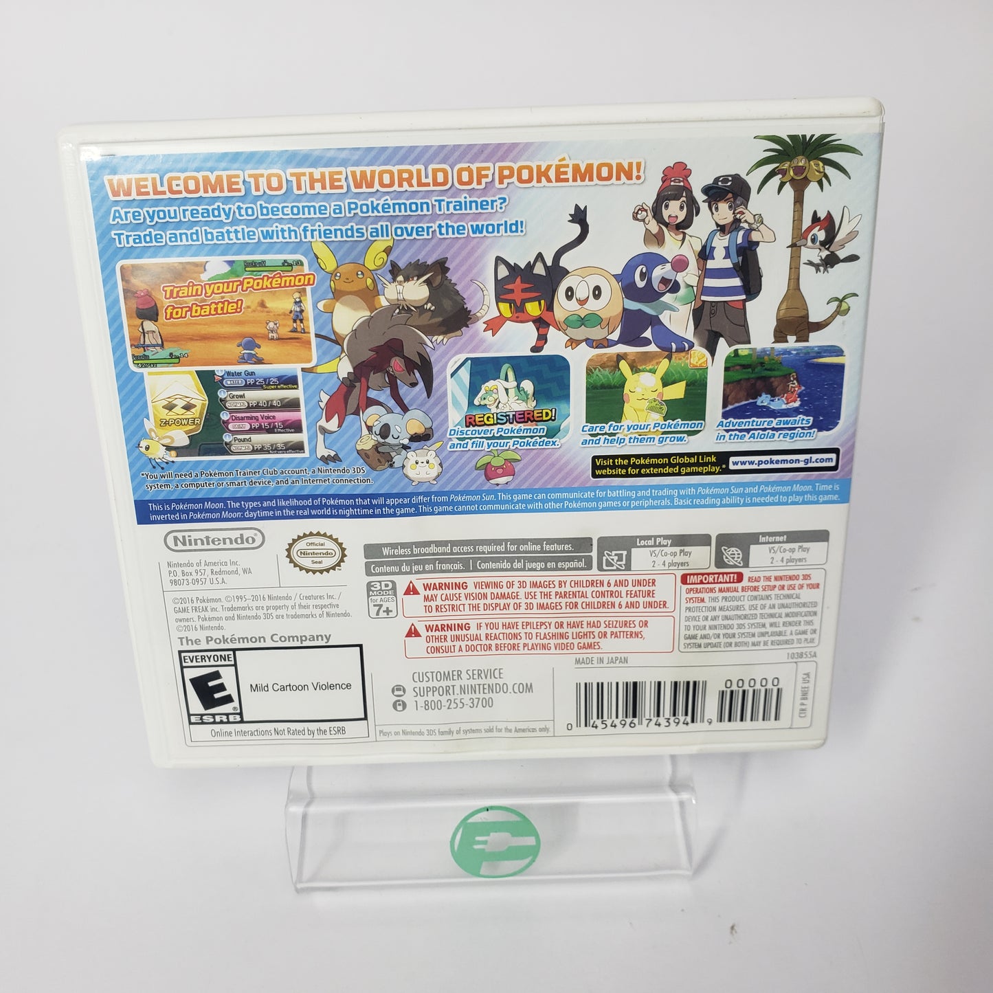Pokemon Moon (Nintendo 3DS, 2016)